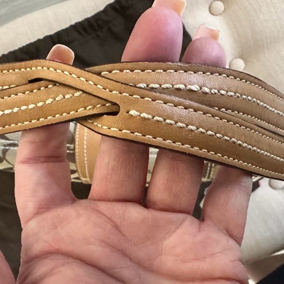 NWT Vintage Coach Soho Signature Flap Shoulder Bag 10602 Rare 2006 Khaki Camel - Picture 16 of 16